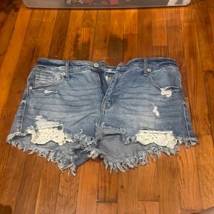 High rise womens shorts